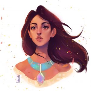 Ilustración Pocahontas